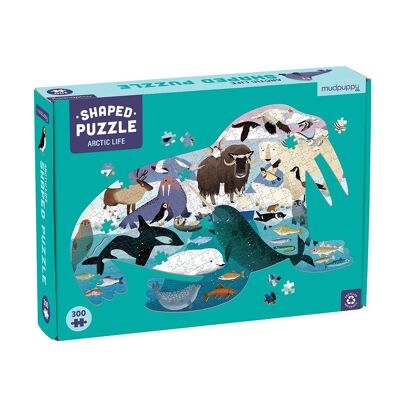 Mudpuppy - Puzzle 300 pcs - Arctic Life - shaped