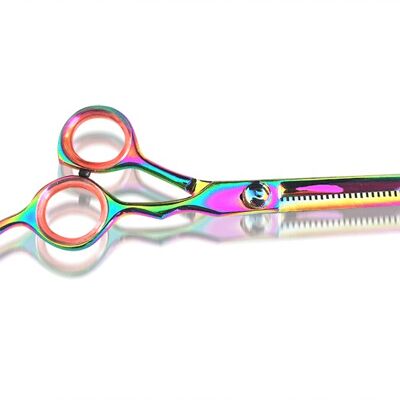 Friseurschere Profi Rainbow Regenbogen Colour Ausdünner