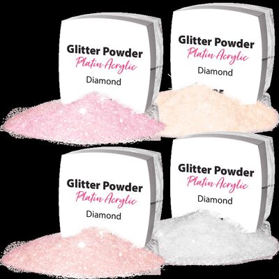 Platin Acrylic French Powder Glamour Set 4 x 6 g