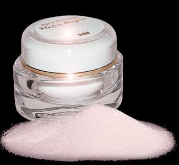 Platinum Acrylic build-up poudre maquillage rose mica. 20g