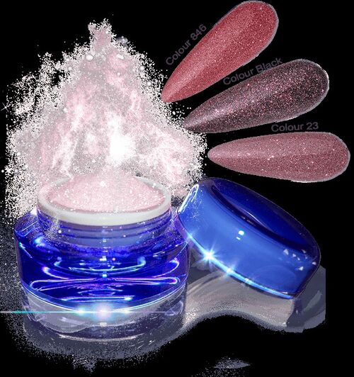 Glamour Dip Powder Rose Sparkle 5g