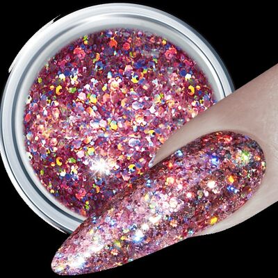 3D Glitter UV Gel Mauve Rocket 317. 5g