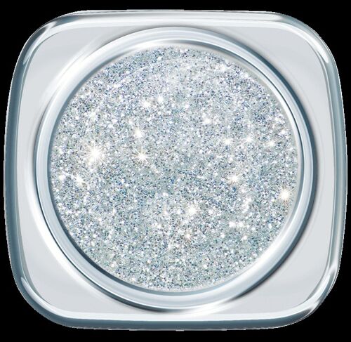 Glitter UV Gel Shiny Silver 00. 5g