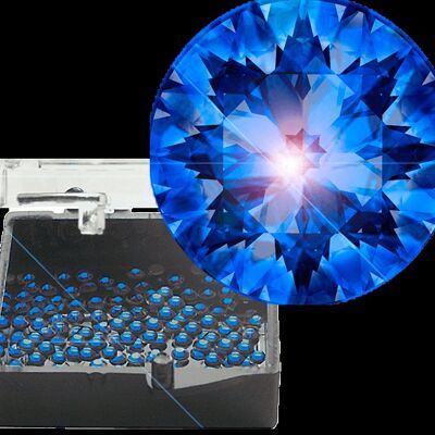 Swarovski Strass Blau 100 Stück