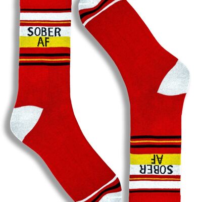 Unisex novelty socks for men and women Sober AF socks