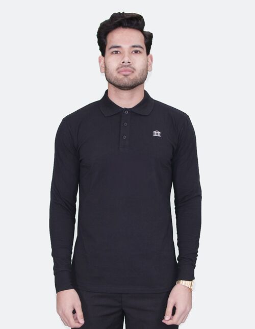 KRIOS - Black Long Sleeve Polo