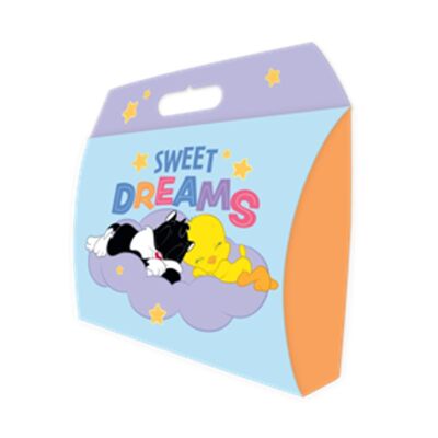 Boite Cadeau Berlingot Enfant Taille M Looney Tunes "Sweet Dreams"