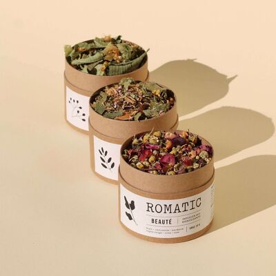 Box of 3 organic infusions HOLISTIC BEAUTY - Limited edition
