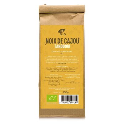 Organic tandoori cashew nuts - 150g