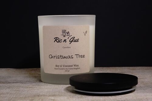 Christmas Tree Scented Candle - Soy & Coconut Wax