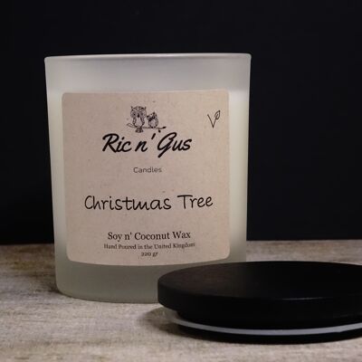 Christmas Tree Scented Candle - Soy & Coconut Wax