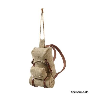 2er-Pack dekorativer Hängerucksack 10 x 6 x 6 – Montagedekoration, Skiurlaub, Bergchalet