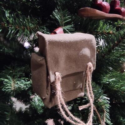 Lot de 2 sacs à dos décoratif à suspendre 11 x 9 x 4 - Décoration de Noël