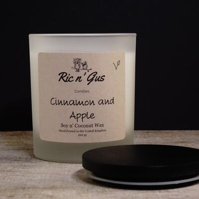 Cinnamon & Apple Scented Candle - Soy & Coconut Wax