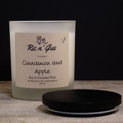 Cinnamon & Apple Scented Candle - Soy & Coconut Wax