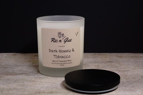 Dark Honey & Tobacco Scented Candle - Soy & Coconut Wax