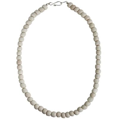 Collier de perles, blanc