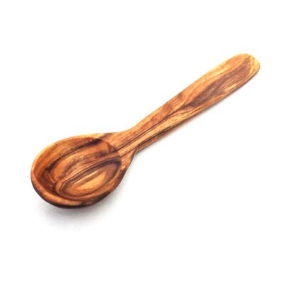 Cucchiaio 12 cm fatto a mano in legno d'ulivo