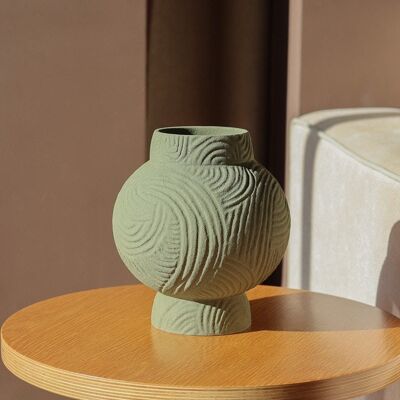 Athens Small Olive Green Vase