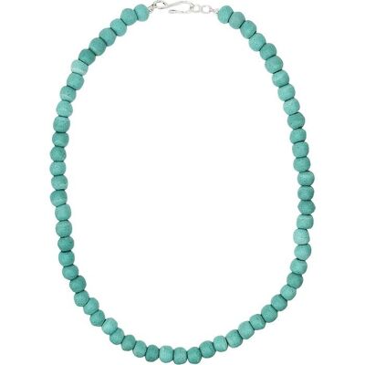 Pearls necklace, aqua