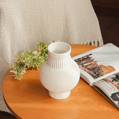 Athens Big White Vase