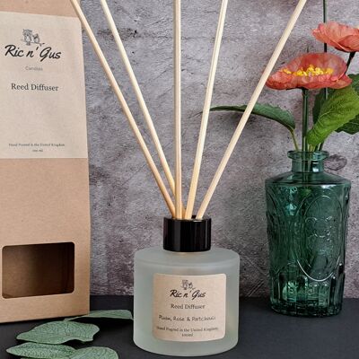 Diffusore a canna di prugna, rosa e patchouli