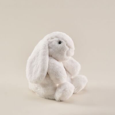 Plush Toy Rabbit Clear White 12" 30cm