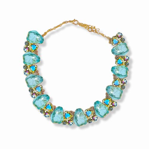 Collar LUMINA con piedras de resina y cristales