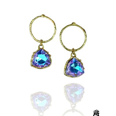 Pendientes colgantes LUMINA con cristallo