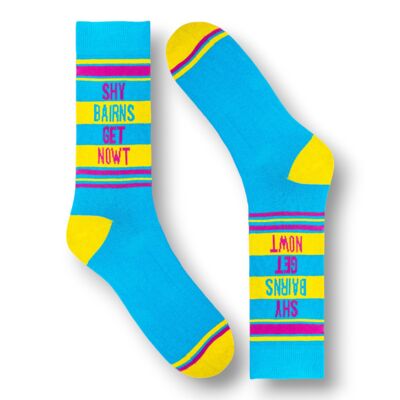 Unisex-Neuheitssocken für Männer und Frauen Shy Bairns Get Nowt Northern Socken