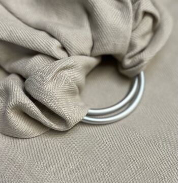 Ring Sling, Coton Biologique, Gris Clair 1