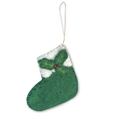 Ornaments, Sock, Green
