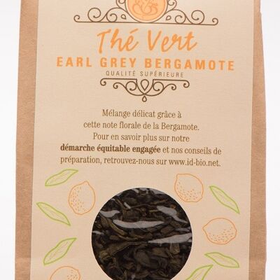 Organic earl gray green tea - 80g