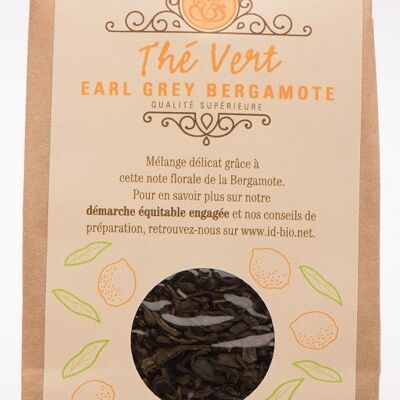 Té verde orgánico earl grey - 80g