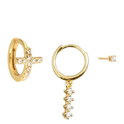 Malvolio earrings set - Gold plated