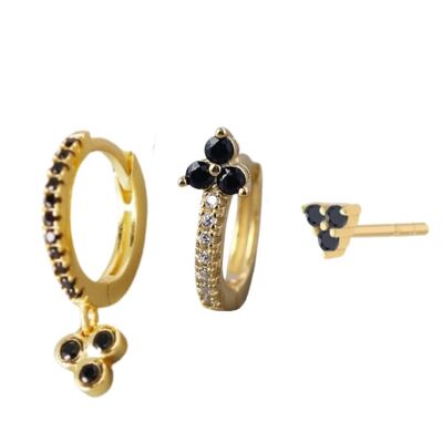Othello Earring Set - Gold Plated