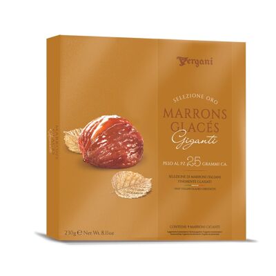 VERGANI GLACES MARRON ENTIERES 230G ( MARRONS GLACES ITALIENS)