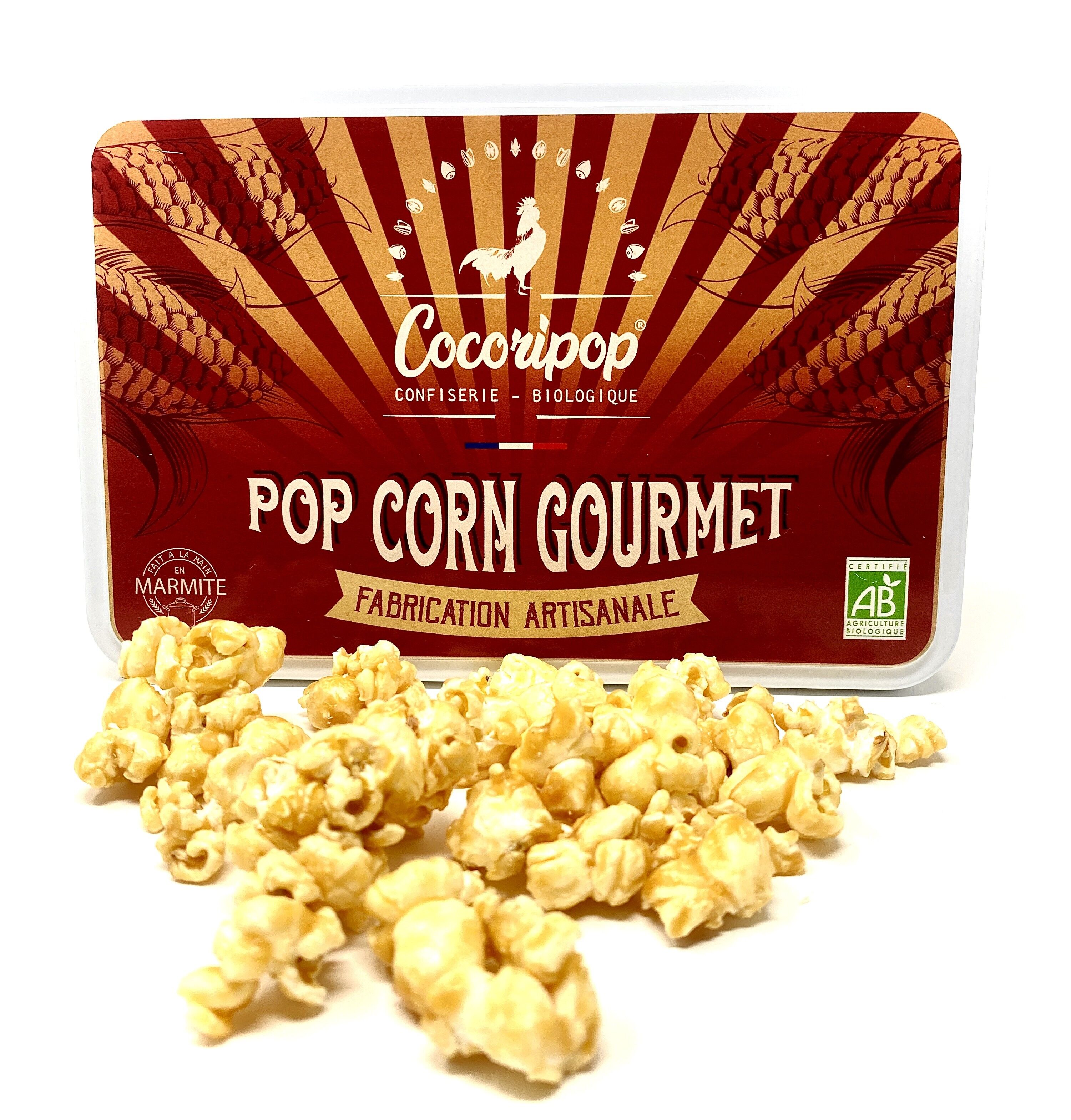 Vintage popcorn metal box