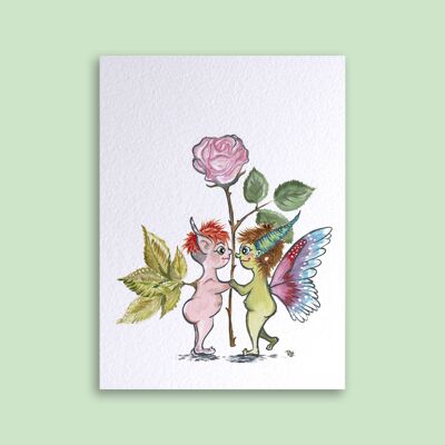 Carte Fleur D'Amour Fées