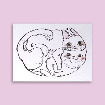 Card Kitty Hugs
