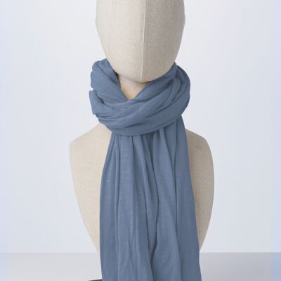 Pink Scarf - Country Blue