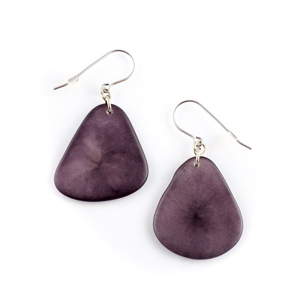 Tagua Ohrring Hosty, Grau