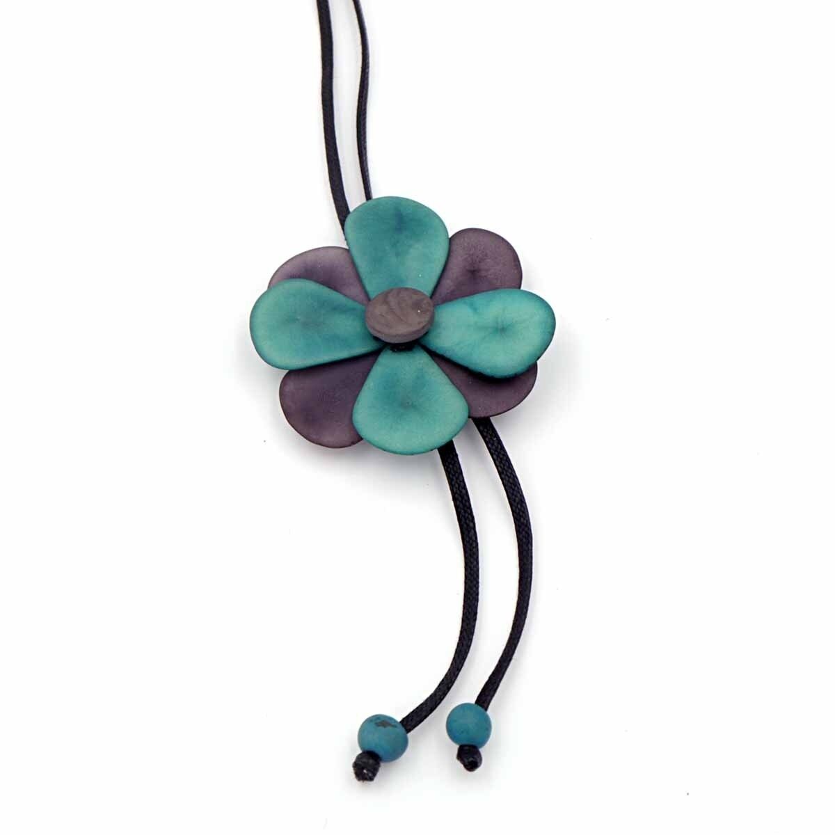 Tagua Kette, Florosa Mate, Petrol