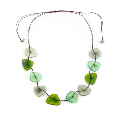 Tagua necklace, Hozzwayo Mini, Verde