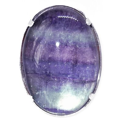 Bague Argent & Fluorite Violette