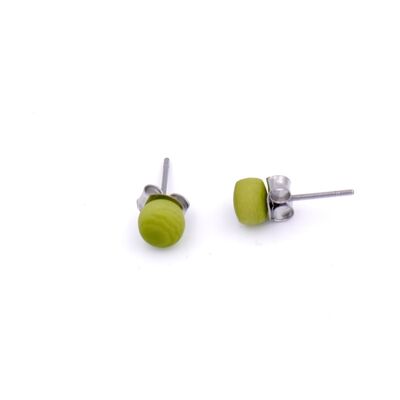 Tagua earrings Topi, Apple