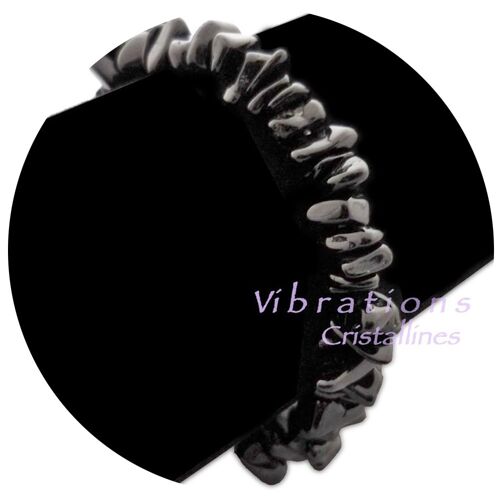 Bracelet Baroque en Obsidienne Noire