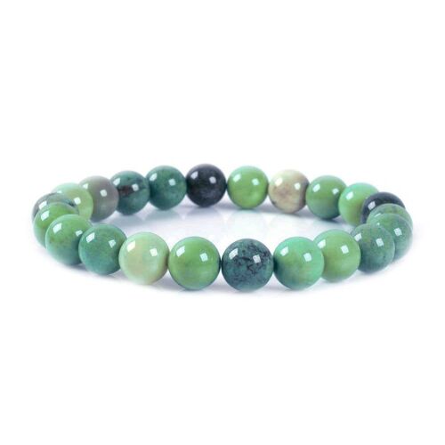 Bracelet Boules en Chrysoprase