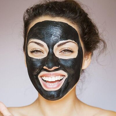 Ultra fine cleansing charcoal powder and takesumi face mask