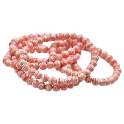 Bracelet Boules en Rhodochrosite